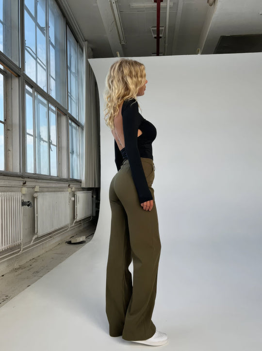 Comfortabele Wijde Hoge Taille Broek