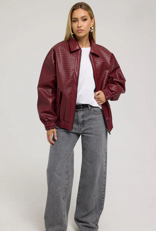 Bordeaux Chic Bomber