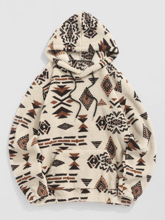 Azteek Tribal Fuzzy Hoodie