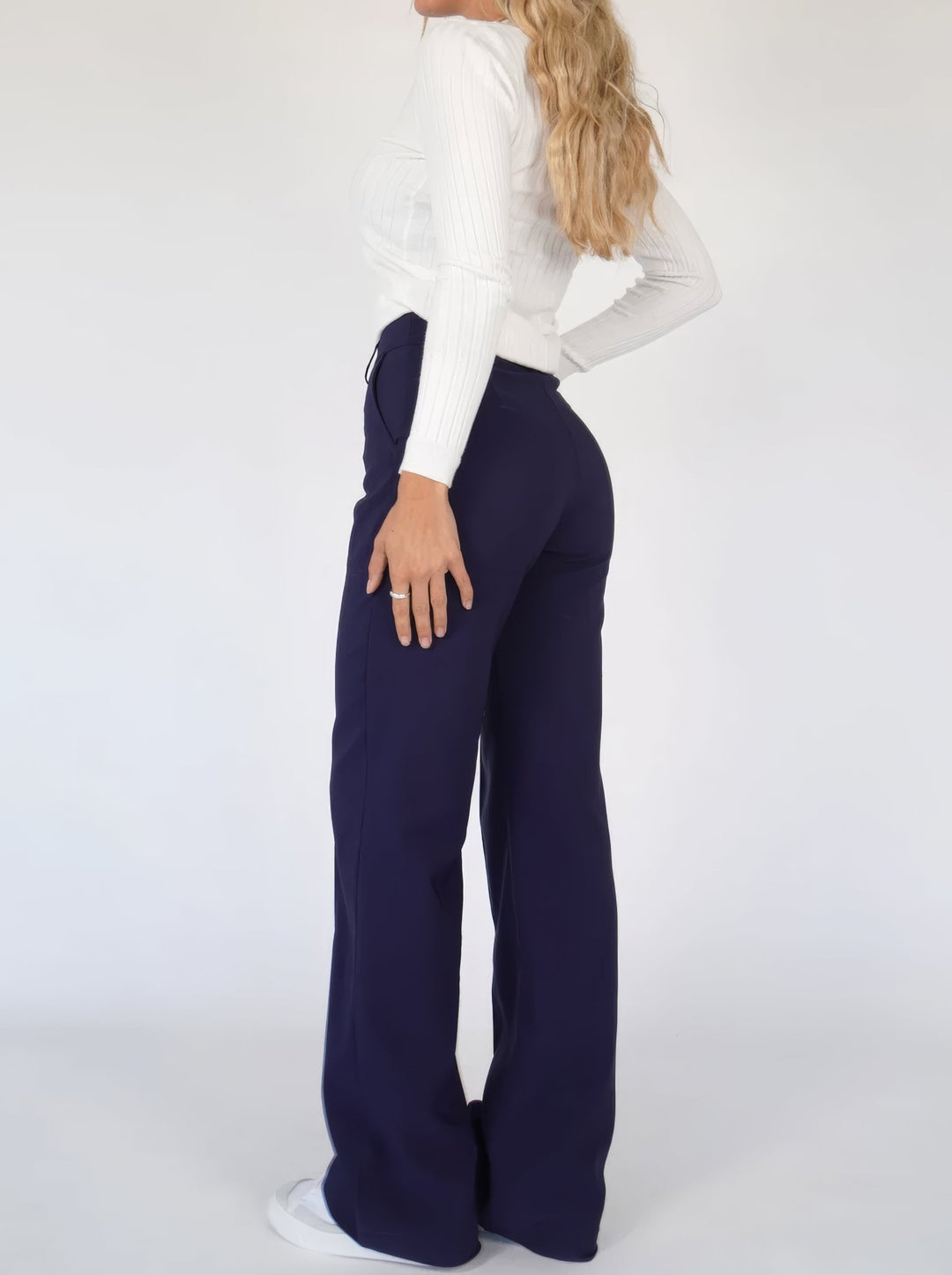 Comfortabele Wijde Hoge Taille Broek
