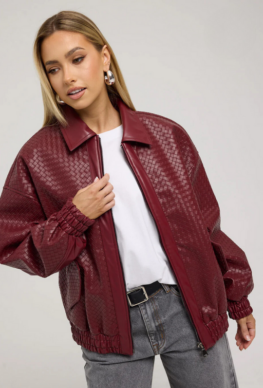 Bordeaux Chic Bomber