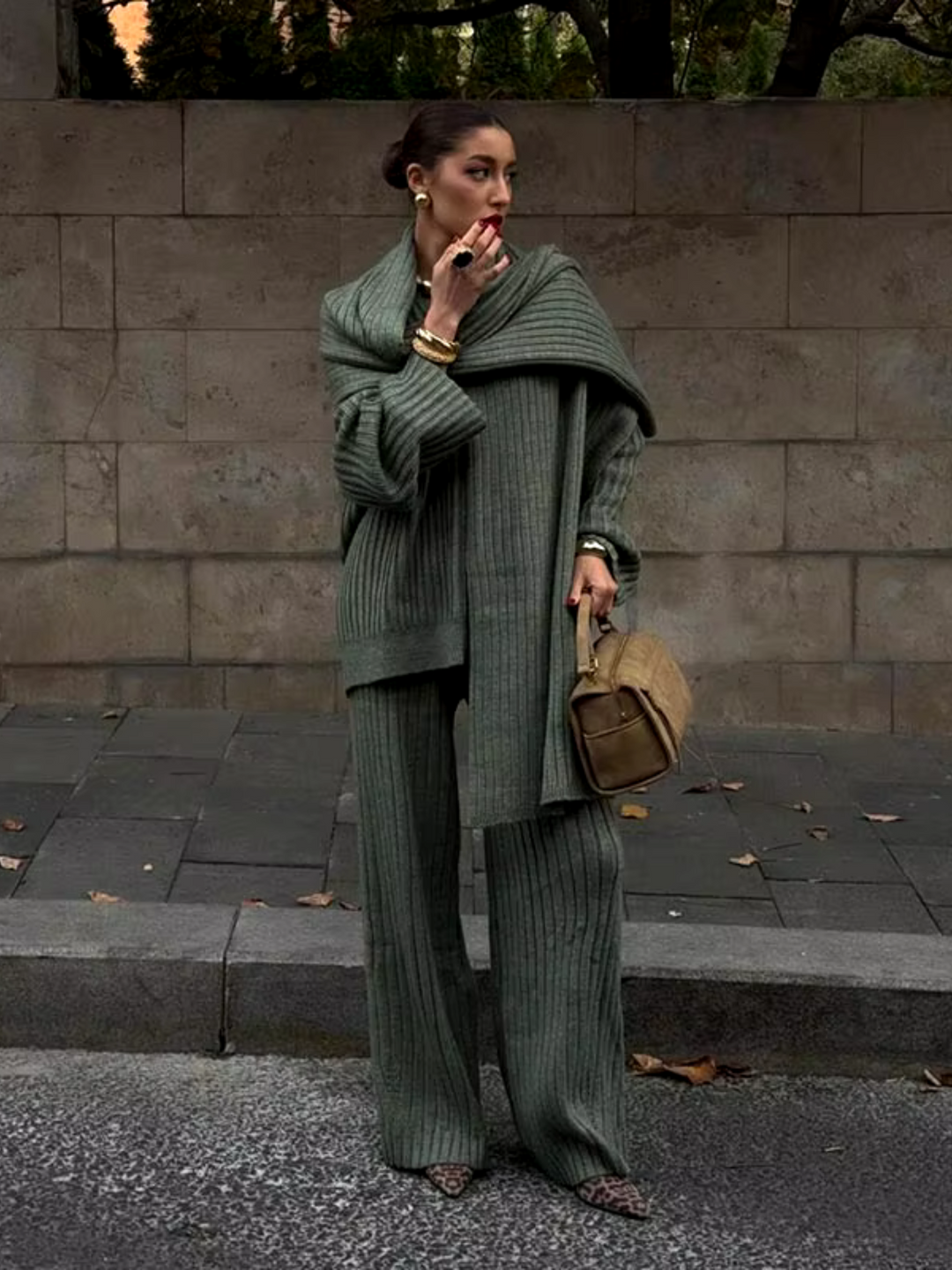 Cozy 3-delige Breisel Set
