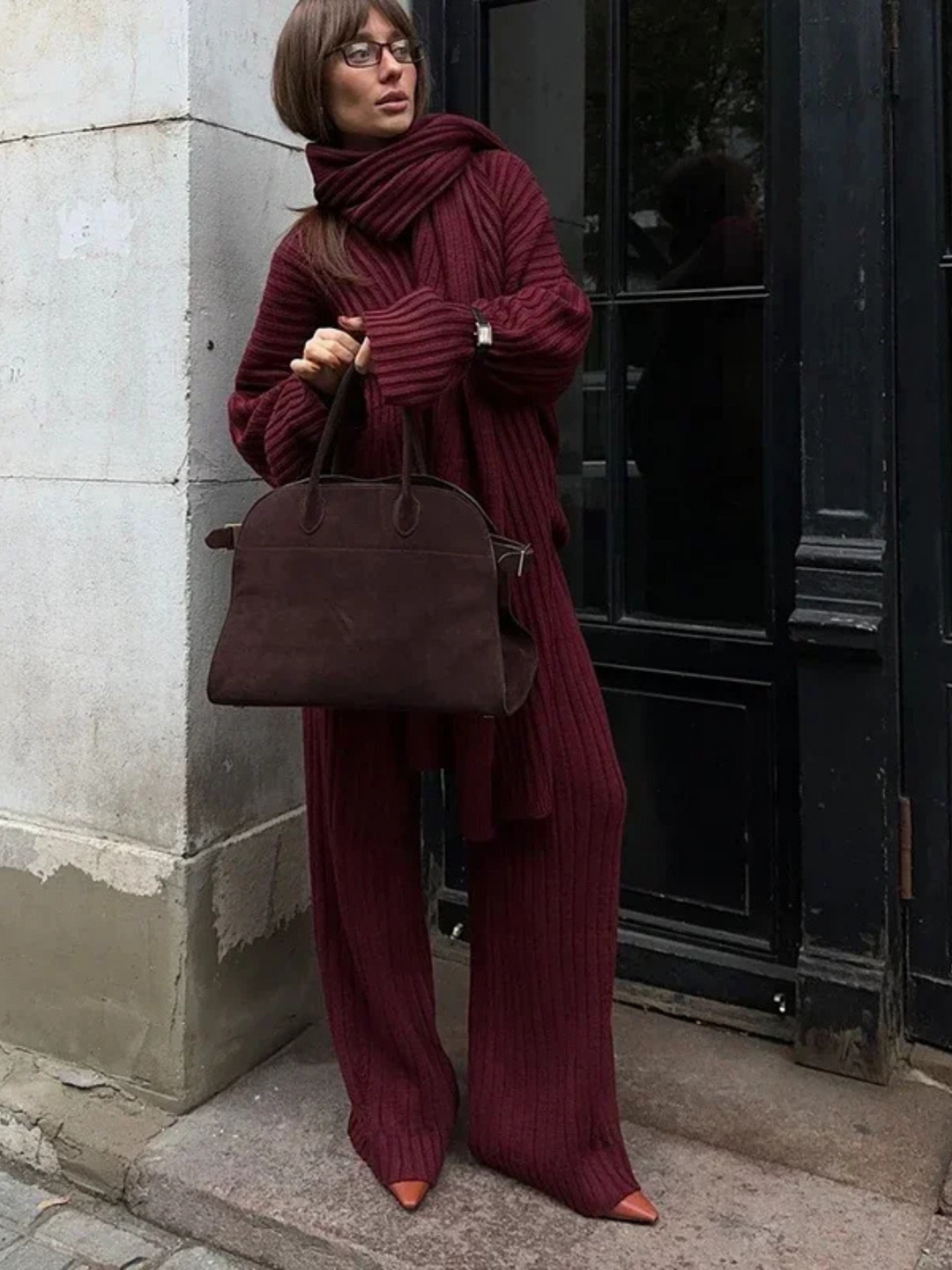 Cozy 3-delige Breisel Set
