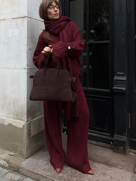 Cozy 3-delige Breisel Set