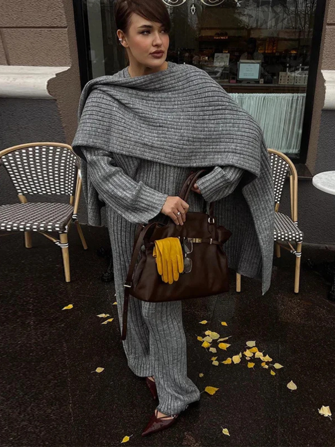 Cozy 3-delige Breisel Set