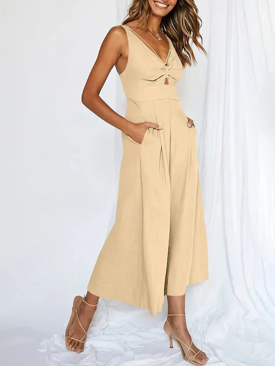 V-hals Jumpsuit