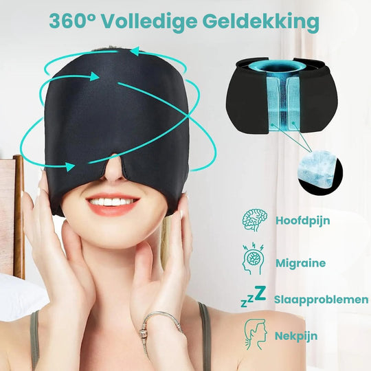IceCap™ Verkoelende muts voor Hoofdpijn & Migraine