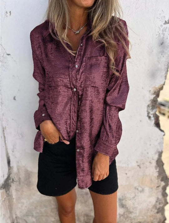 Luxe Suede Blouse