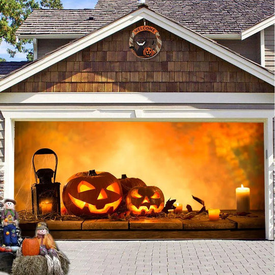 Halloween Garagedeur Decoratie