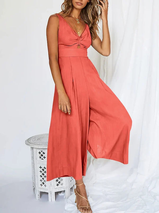 V-hals Jumpsuit