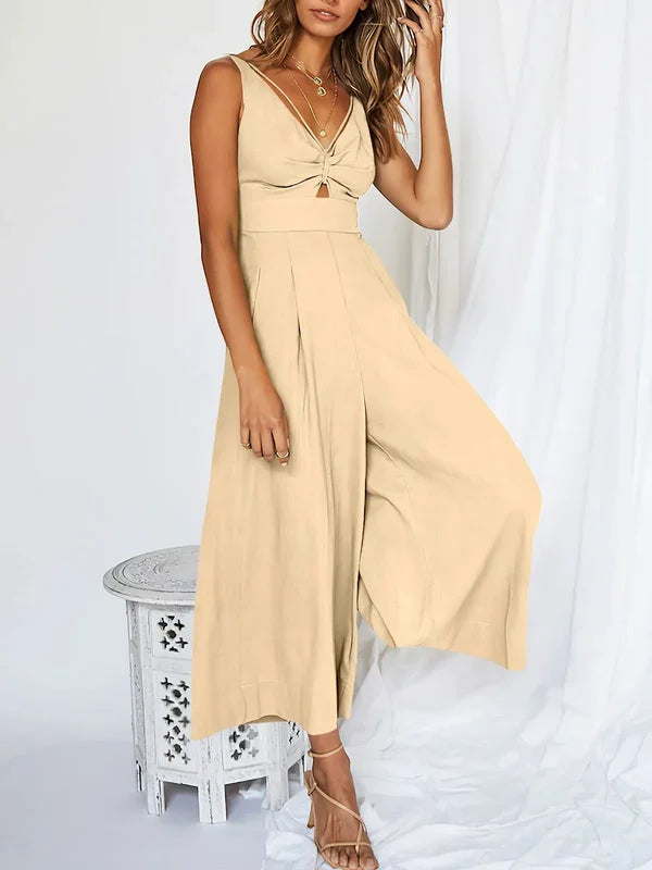 V-hals Jumpsuit