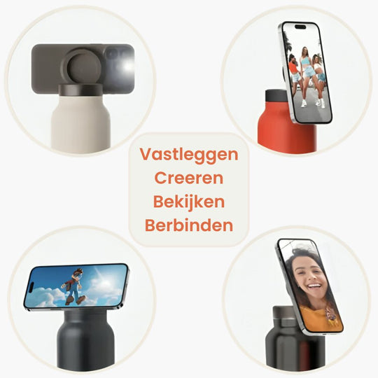 Magnetische Waterfles met Telefoonhouder