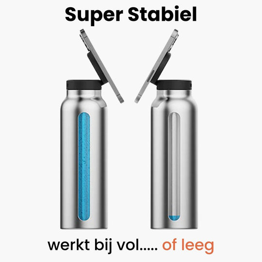 Magnetische Waterfles met Telefoonhouder