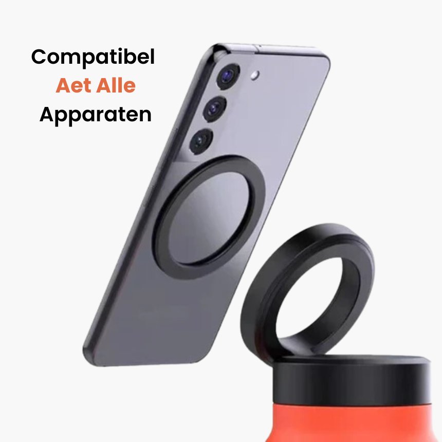 Magnetische Waterfles met Telefoonhouder