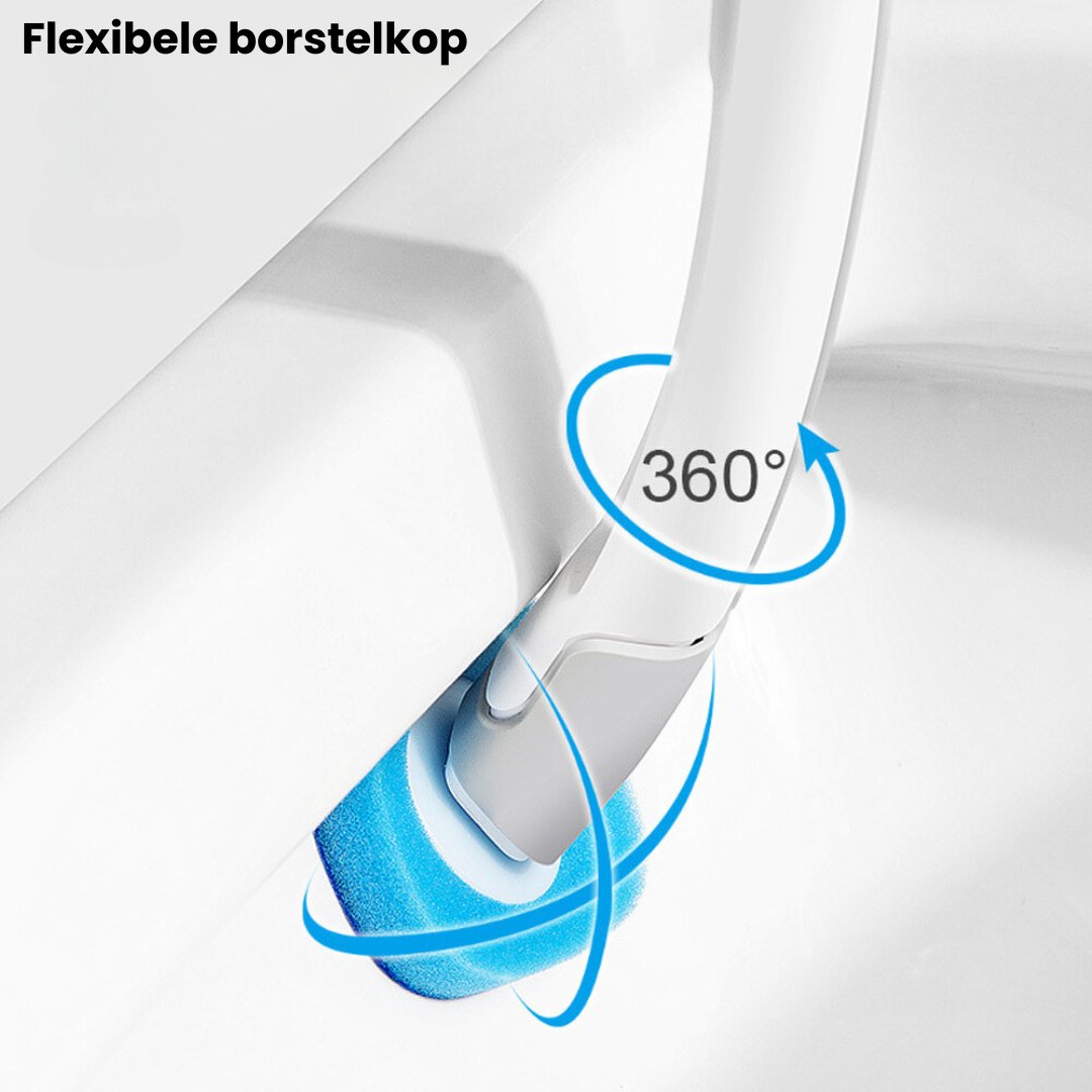 Hygiënische Toiletborstel +  8 GRATIS Reiningsborstels