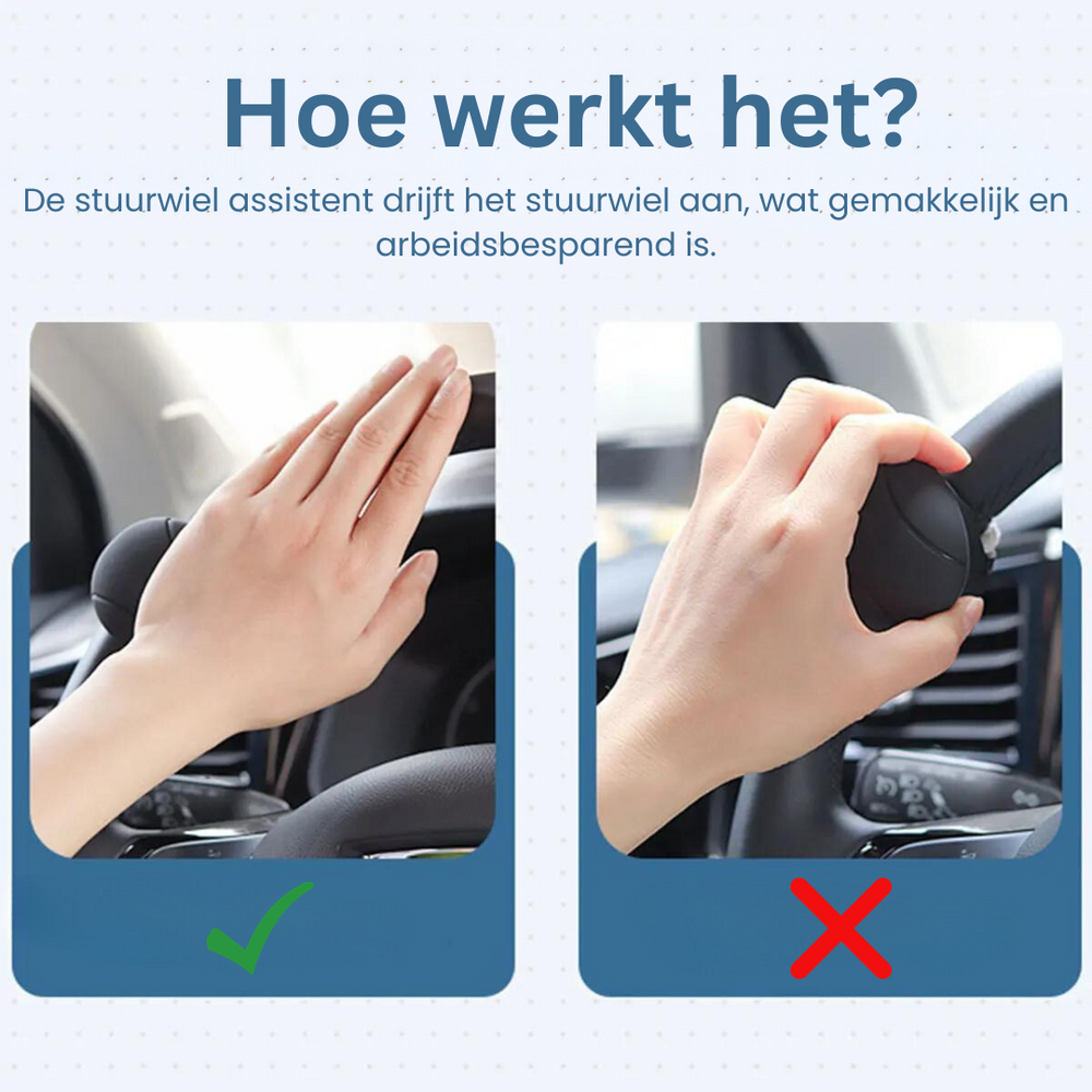 Stuurwiel Assistent - Stuur vloeiend met Één Hand