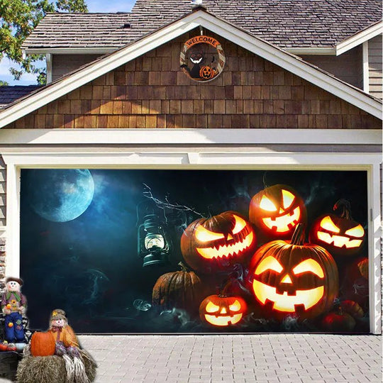 Halloween Garagedeur Decoratie