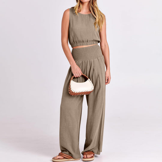 Jumpsuit met hoge taille