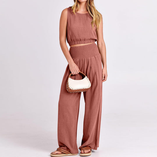 Jumpsuit met hoge taille