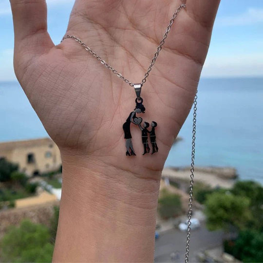 Handgemaakte Ketting 'Moeder & Kinderen'