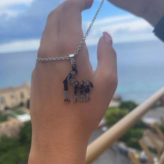 Handgemaakte Ketting 'Moeder & Kinderen'