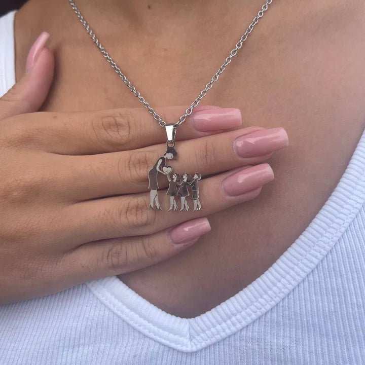 Handgemaakte Ketting 'Moeder & Kinderen'