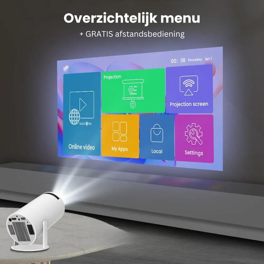 Kleine Thuisbioscoop Projector