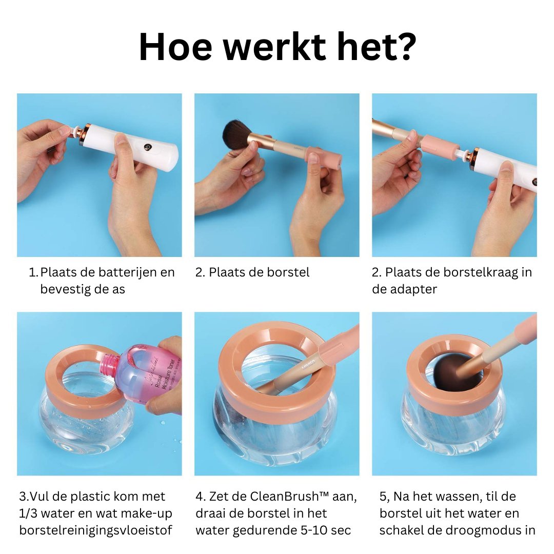 CleanBrush™ Professionele Make-up Penseelreiniger