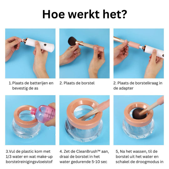 CleanBrush™ Professionele Make-up Penseelreiniger