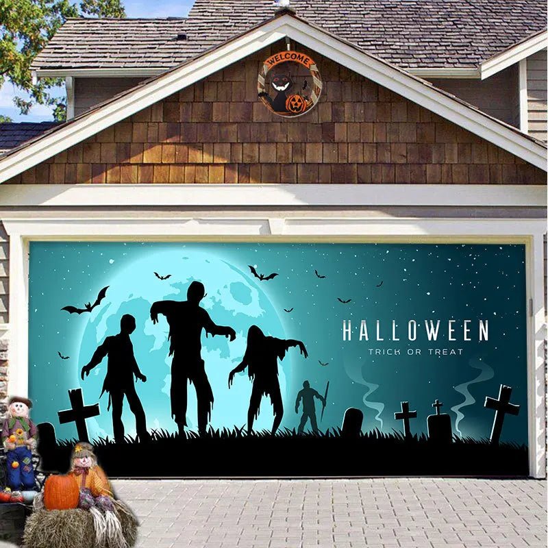 Halloween Garagedeur Decoratie