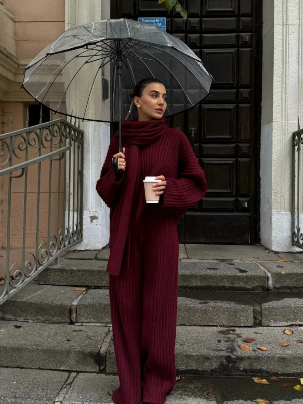 Cozy 3-delige Breisel Set