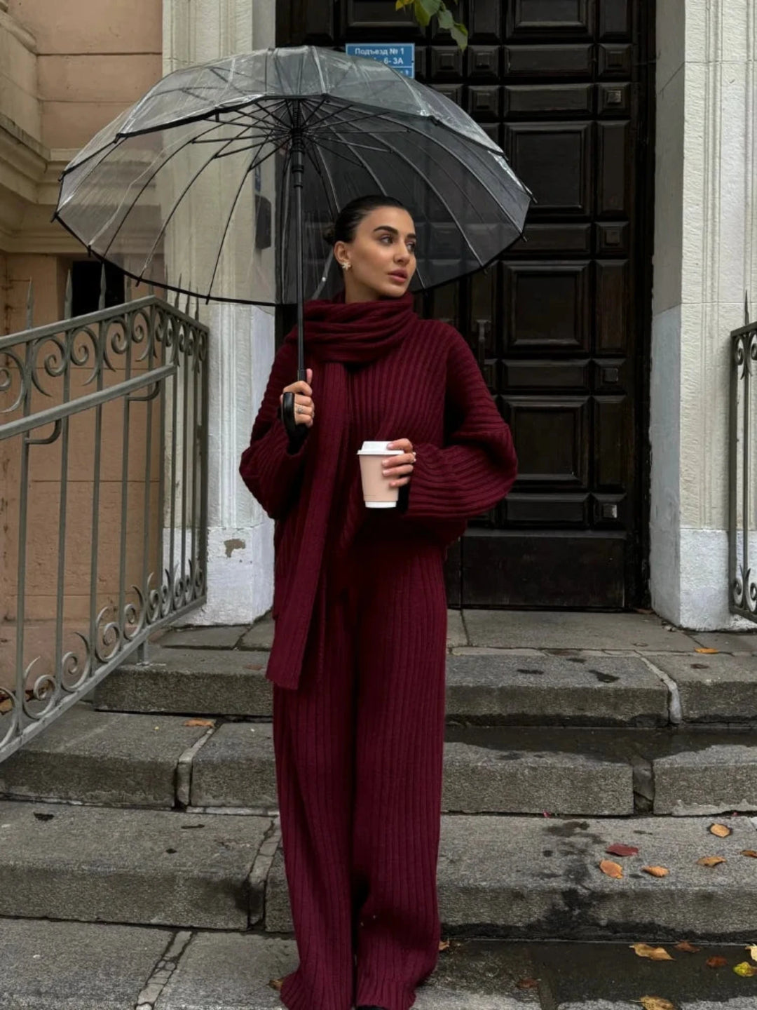Cozy 3-delige Breisel Set