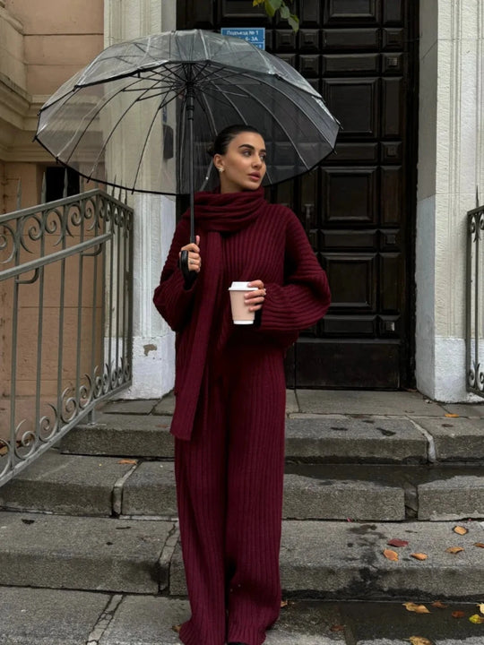 Cozy 3-delige Breisel Set