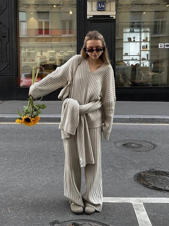 Cozy 3-delige Breisel Set