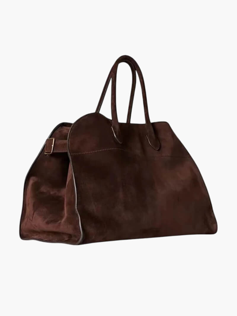 Suede Luxe Tote Bag