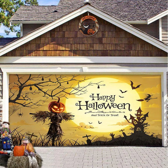 Halloween Garagedeur Decoratie