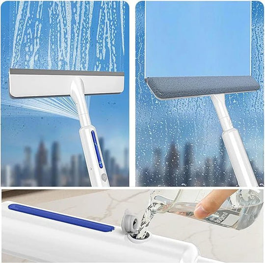 Dubbelzijdige Raamwisser met Spray Systeem