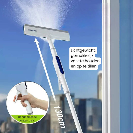 Dubbelzijdige Raamwisser met Spray Systeem