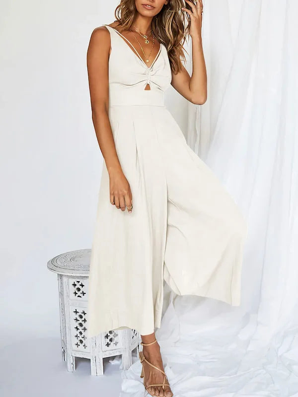 V-hals Jumpsuit