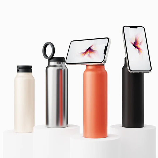 Magnetische Waterfles met Telefoonhouder