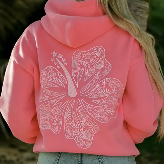 Hibiscus Bloei Hoodie