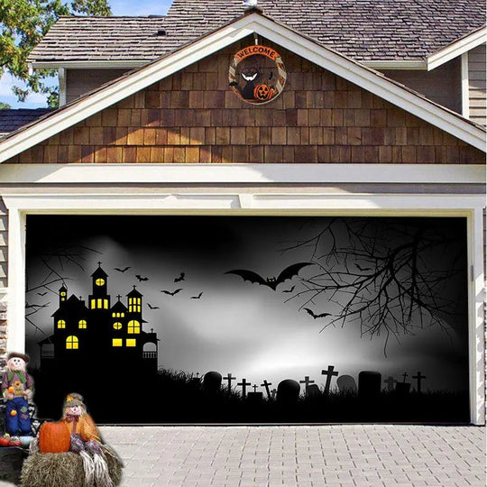 Halloween Garagedeur Decoratie