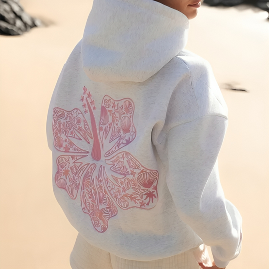 Hibiscus Bloei Hoodie