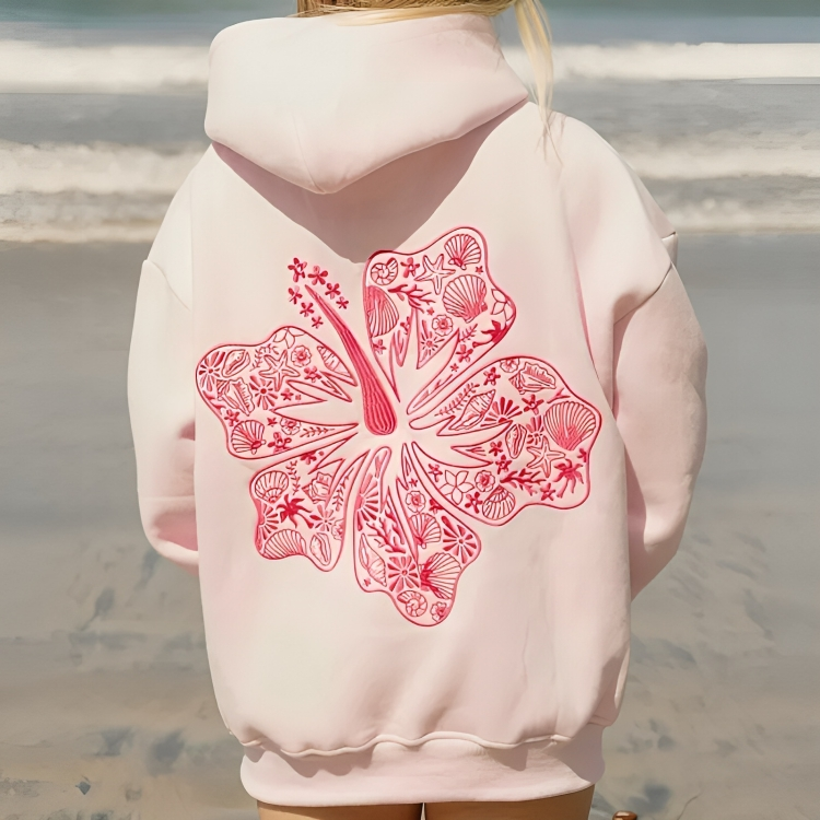 Hibiscus Bloei Hoodie